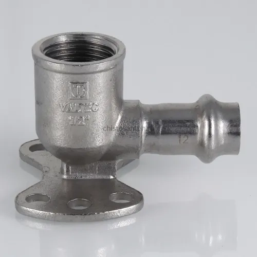 Пресс-водорозетка 12 мм х 1/2"  из нержавеющей стали VTi.954.I.001204 VALTEC (ВАЛТЕК)