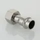 Пресс-муфта с накидной гайкой 15 мм х 1/2"  из нержавеющей стали VTi.908.I.001504 VALTEC (ВАЛТЕК)