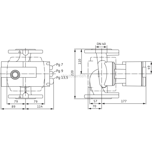 Циркуляционный насос Wilo Stratos 40/1-4 PN6/10 2090453