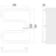 Электро 25 М-обр 500х500 Полотенцесушитель TERMINUS