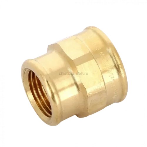 Муфта переxодная ВВ 3/4"x1/2" бронза Viega