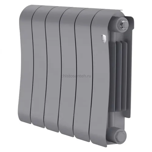 Радиатор биметаллический Royal Thermo Infinity 300 Silver Satin - 6 секционный (НС-1683696 РОЯЛ ТЕРМО)