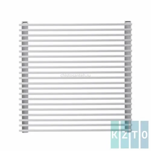 Радиатор стальной 2-х трубчатый Параллели Г 2-500-4 секции, боковое подключение, белый КЗТО