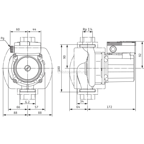 Циркуляционный насос Wilo TOP-S 30/7 EM PN6/10 (1~230 V) 2048322