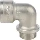 Угольник с упором НВ 3/4", никелированный Stout