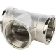 Тройник ВВ 1 1/2", никелированный Stout