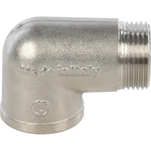 Угольник НВ 3/4" никелированный Stout
