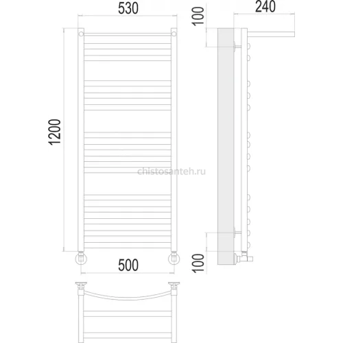 Енисей с/п П15 500х1200 Полотенцесушитель TERMINUS
