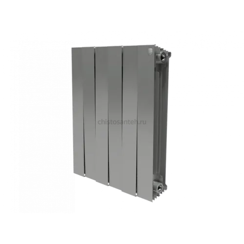 Радиатор Royal Thermo 500 х 4 секции PianoForte Silver Satin биметаллический секционный