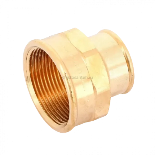 Муфта переxодная ВВ 1 1/2"x1", бронза Viega