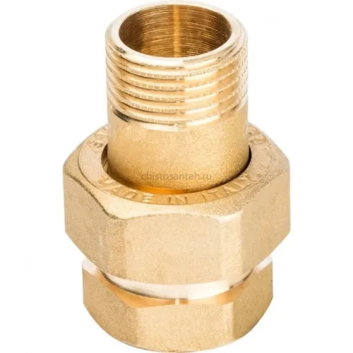Разъемное соединение 1/2" американка ВН, уплотнение под гайкой по плоскости Stout