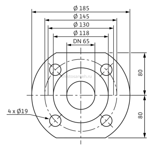 Циркуляционный насос Wilo Stratos 65/1-16 PN16 2152309
