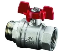 Кран шаровый 3/4" НВ маховик из алюминия Optibal Oventrop