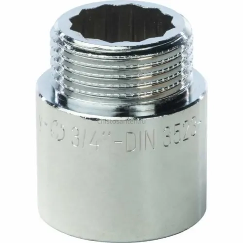 Удлинитель 3/4"x25, хромированный Stout