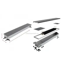Конвектор внутрипольный Askon (без вентилятора) КВП 150/120/5000 (решетка входит в комплект)