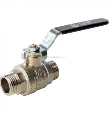 Кран шаровой полнопроходной НР/НР 1/2", ручка рычаг Stout