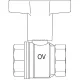 Кран шаровый 1 1/2" ВВ маховик пластмассовый Optibal Oventrop