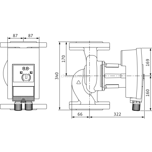 Циркуляционный насос Wilo Yonos MAXO 50/0,5-16 2120652