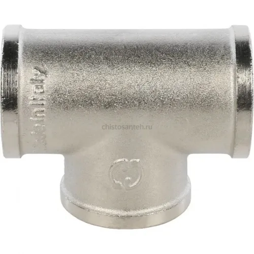 Тройник ВВ 3/4" никелированный Stout