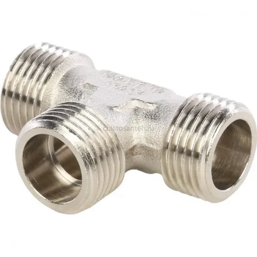 Тройник НН 1/2x1/2x1/2, никелированный Stout