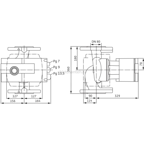 Циркуляционный насос Wilo Stratos 80/1-12 PN16 2063364