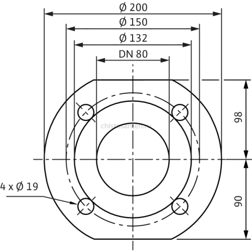 Циркуляционный насос Wilo TOP-Z 80/10 (3~400 V, PN 6, GG) 2175531,2046635