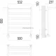 Хендрикс П6 500х600 Полотенцесушитель TERMINUS