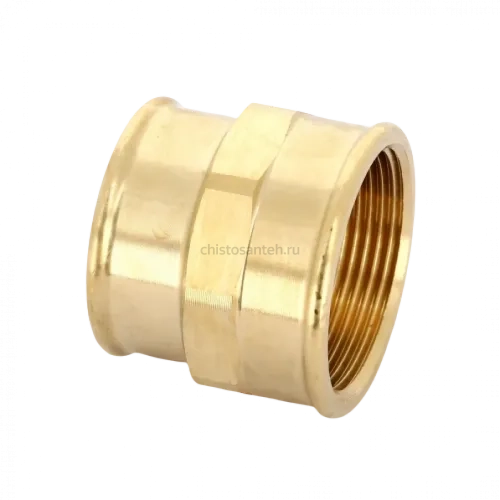 Муфта переxодная ВВ 1 1/2"x1 1/4", бронза Viega