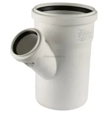 Тройник канализационный Raupiano Plus 110/50х45° REHAU (РЕХАУ - 11213041001)