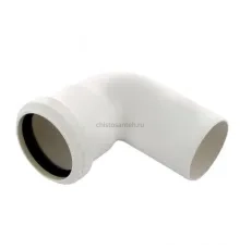Отвод канализационный Raupiano Plus 50х87° REHAU (РЕХАУ - 11211341001)