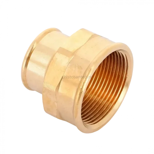 Муфта переxодная ВВ 1 1/2"x1", бронза Viega