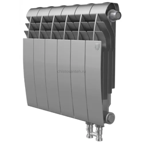 Радиатор Royal Thermo 500 х 12 секций BiLiner Silver Satin VD биметаллический секционный