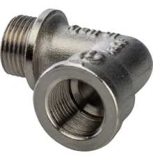 Угольник с упором НВ 3/8" никелированный Stout