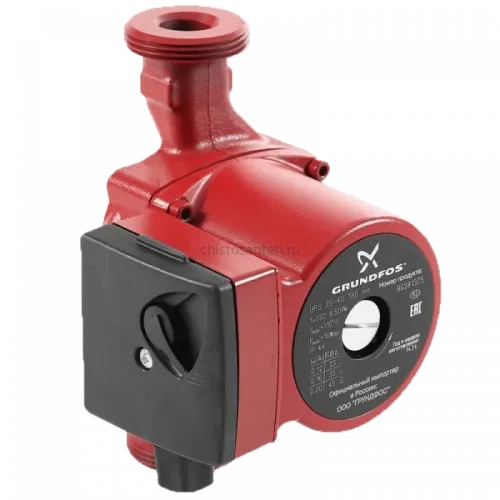 Одинарный циркуляционный насос Grundfos UPS 32-80 N 180, 1x230 В, 50 Гц, 135/200/220 Вт, вход/выход G 2" PN10