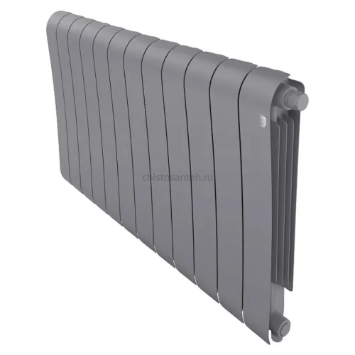 Радиатор биметаллический Royal Thermo Infinity 500 Silver Satin VR - 12 секционный (НС-1658293 РОЯЛ ТЕРМО)