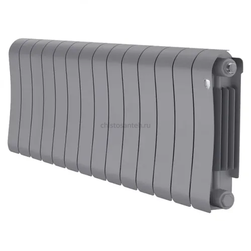 Радиатор биметаллический Royal Thermo Infinity 300 Silver Satin - 14 секционный (НС-1683526 РОЯЛ ТЕРМО)