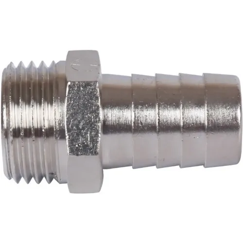 Штуцер НР 1/2"x16, никелированный Stout