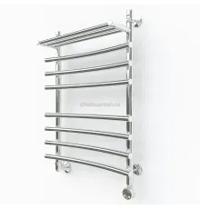 Электрический полотенцесушитель Эрато A38 с верхней полкой 1200х400 (Erato)