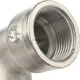 Угольник с упором НВ 3/4", никелированный Stout