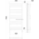 Соренто П15 500х1300 электро (sensor quick touch) Полотенцесушитель TERMINUS