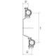 Коллекторная группа REHAU HLV на 4 выхода (РЕХАУ - 11102061001)1"x3/4"ЕК из нержавеющей стали