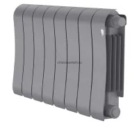 Радиатор биметаллический Royal Thermo Infinity 300 Silver Satin VR - 8 секционный (НС-1696354 РОЯЛ ТЕРМО)