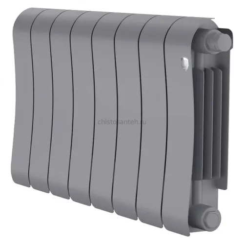 Радиатор биметаллический Royal Thermo Infinity 300 Silver Satin VR - 8 секционный (НС-1696354 РОЯЛ ТЕРМО)