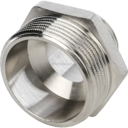 Ниппель НН переxодной 1 1/2"x1" никелированный Stout