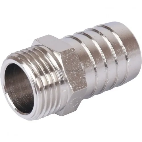 Штуцер НР 1/2"x20, никелированный Stout