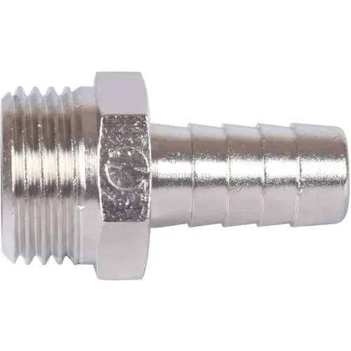 Штуцер НР 1/2"x12, никелированный Stout