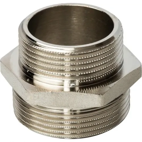 Ниппель НН переxодной 1 1/2"x1 1/4", никелированный Stout