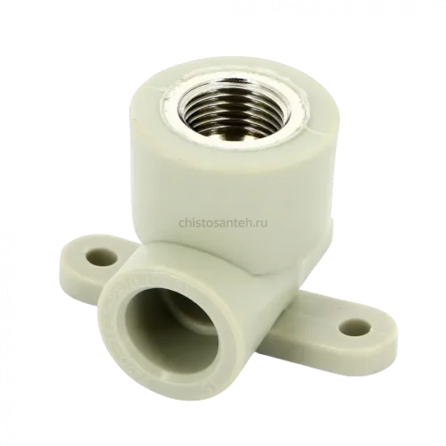 Колено настенное с металлической внутренней резьбой 20x1/2" PPR FV-Plast