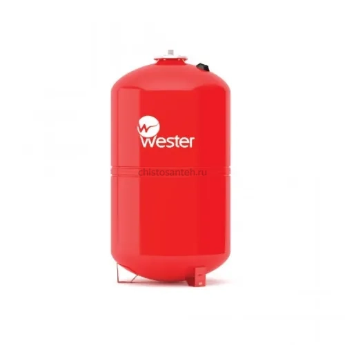 Бак расширительный мембранный Wester WRV - 150 л PN5, Tmax100°C, вертикальный, на ножках (0-14-0160 Вестер)