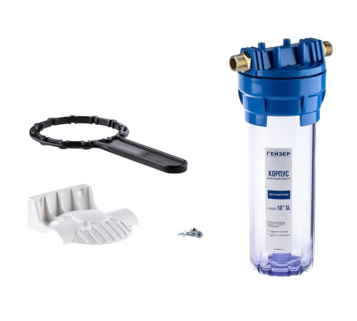 Корпус Гейзер 10SL 1/2", прозрачный 50531 (Гейзер) Корпус Гейзер 10SL 1/2", прозрачный 50531 (Гейзер)